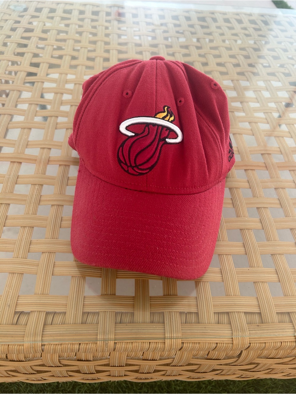 NBA Red Miami Heat Embroidered Logo Hat